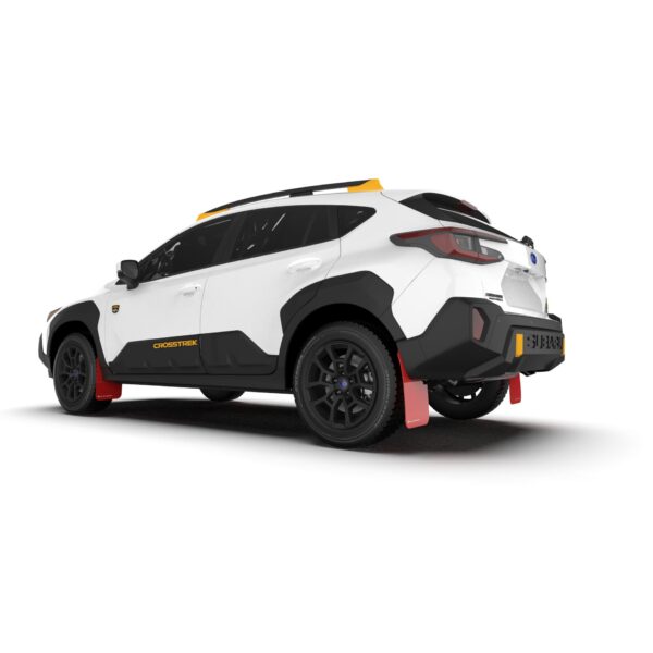 Rally Armor MF116-UR-RD-BLK - 2024-25 Crosstrek Wilderness - Red Mud Flap/Black Logo