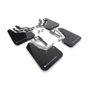 Rally Armor MF117-UR-BLK-PBL - 2025 Hyundai Ioniq 5 N - Black Mud Flap/Light Blue Logo