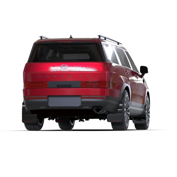 Rally Armor MF118-UR-BLK-WH - 2024-25 Hyundai Santa Fe & XRT - Black Mud Flap/White Logo