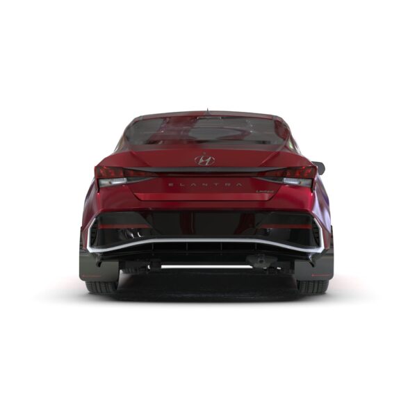 Rally Armor MF119-UR-BLK-MBK - 2024-25 Hyundai Elantra - Black Mud Flap/Metallic Black Logo