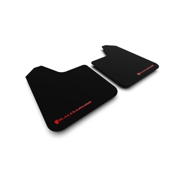 Rally Armor MF12-BAS-BLK-LRT - Universal - Black Mud Flap/Black Logo
