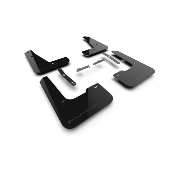 Rally Armor MF120-UR-BLK-GRY - 2024-25 Hyundai Elantra N & N Line - Black Mud Flap/Grey Logo