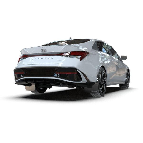 Rally Armor MF120-UR-BLK-RD - 2024-25 Hyundai Elantra N & N Line - Black Mud Flap/Red Logo