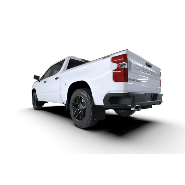 Rally Armor MF121-UR-BLK-RD - 2019-25 Gen 4 Chevy Silverado 1500 - Black Mud Flap/Red Logo