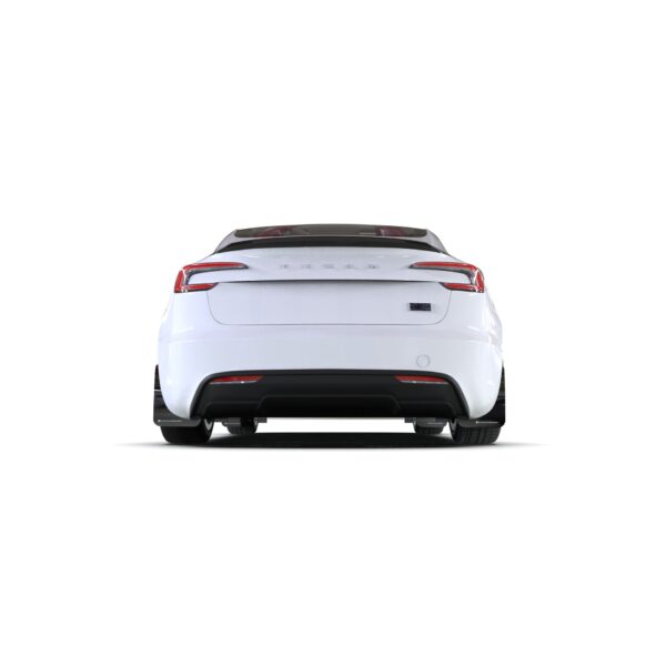 Rally Armor MF122-UR-BLK-DGRY - 2024-25 Tesla Model 3 Highland - Black Mud Flap/Dark Grey Logo