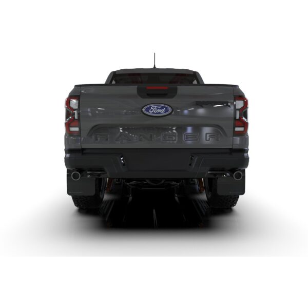 Rally Armor MF123-UR-BLK-MBK - 2023-25 Ford Ranger Raptor  - Black Mud Flap/Metallic Black Logo