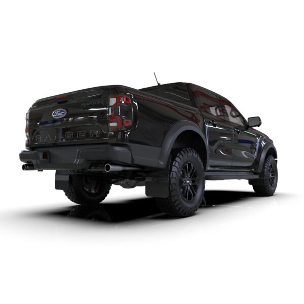Rally Armor MF123-UR-BLK-GRY - 2023-25 Ford Ranger Raptor  - Black Mud Flap/Grey Logo