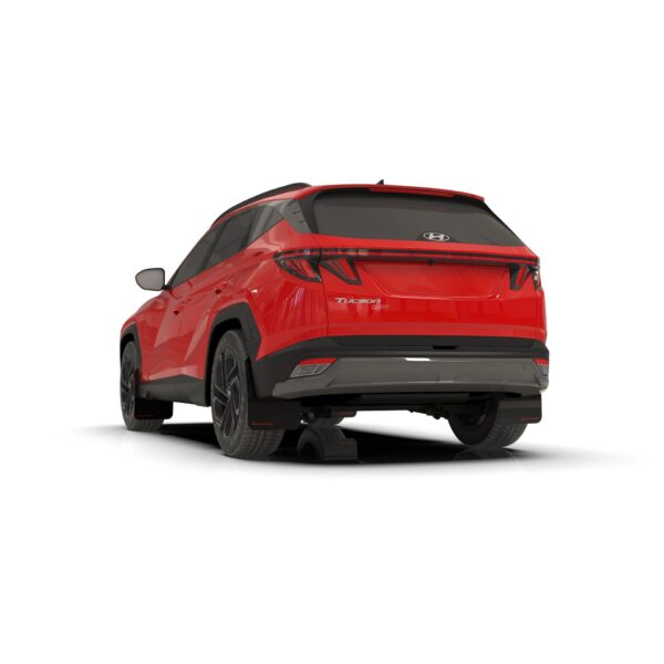 Rally Armor MF125-UR-BLK-MBK - 2025 Hyundai Tucson ICE, XRT  - Black Mud Flap/Metallic Black Logo