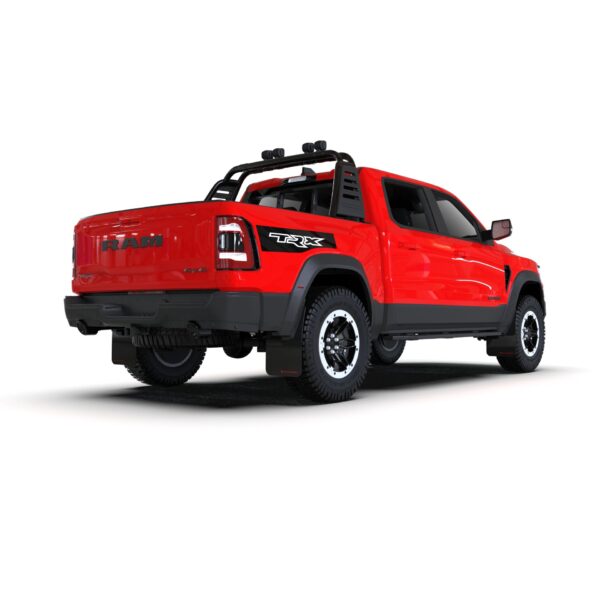 Rally Armor MF128-UR-BLK-WH - 2021-25 Dodge Ram 1500 TRX, RHO  - Black Mud Flap/White Logo