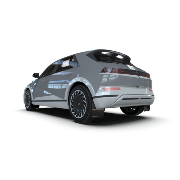 Rally Armor MF137-UR-BLK-MBK - 2025 Hyundai Ioniq 5 PE  - Black Mud Flap/Metallic Black Logo