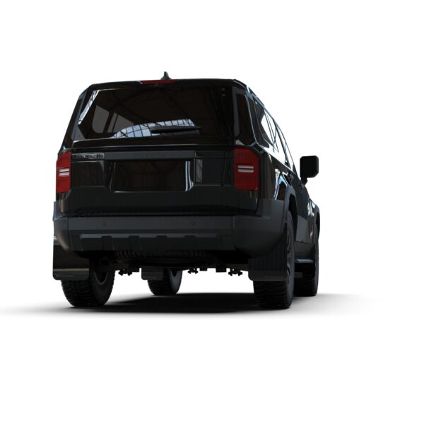 Rally Armor MF138-UR-BLK-DGRY - 2022-25 Toyota Land Cruiser - Black Mud Flap/Dark Grey Logo