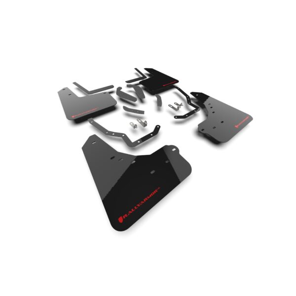 Rally Armor MF148-UR-BLK-RD - 2025 Toyota 4Runner - Black Mud Flap/Red Logo