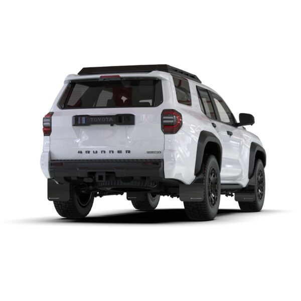 Rally Armor MF148-UR-BLK-WH - 2025 Toyota 4Runner - Black Mud Flap/White Logo