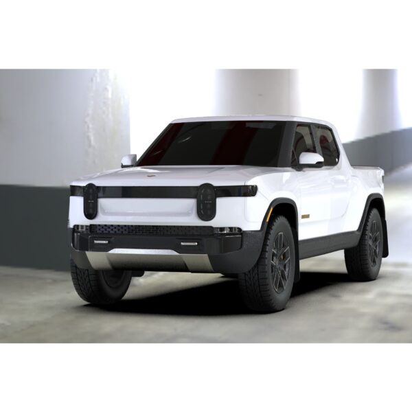 Rally Armor MF18-UR-BLK/RD - 2022-25 Rivian R1T - Black Mud Flap/Red Logo