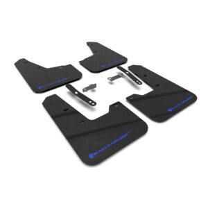 Rally Armor MF21-UR-BLK-BL - 2023-25 KIA Niro - Black Mud Flap/Blue Logo