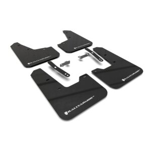 Rally Armor MF21-UR-BLK-WH - 2023-25 KIA Niro - Black Mud Flap/White Logo