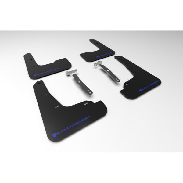 Rally Armor MF69-UR-BLK-BL 2021-2023 Hyundai Elantra - Black Mud Flap/Blue Logo