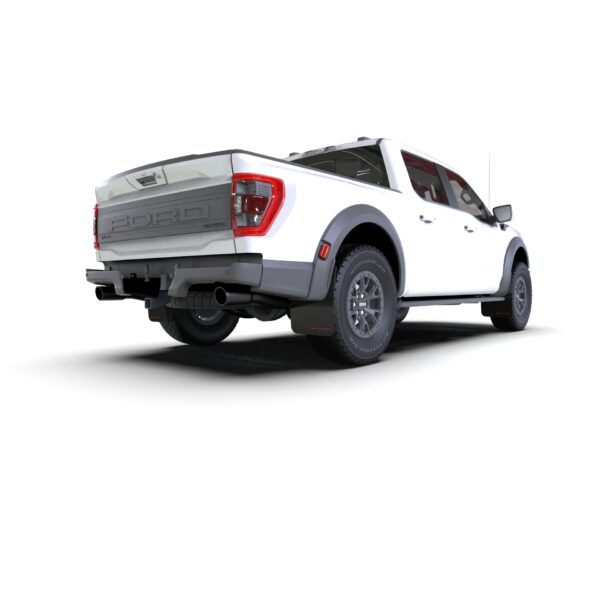 Rally Armor MF73-UR-BLK-MBK - 2021-25 Ford Raptor - Black Mud Flap/Metallic Black Logo