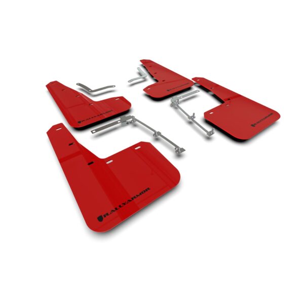 Rally Armor MF74-UR-RD/BLK - 2020-25 Toyota GR Yaris Hatch - Red Mud Flap/Black Logo
