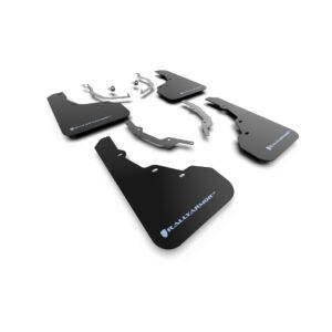 Rally Armor MF78-UR-BLK-ABL - 2022-25 Hyundai Santa Cruz & XRT - Black Mud Flap/Light Blue Logo
