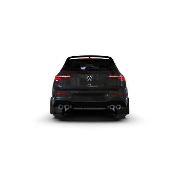 Rally Armor MF80-UR-BLK/CGN -  2022-25 VW MK8 Golf GTI & R  - Black Mud Flap/Light Green Logo