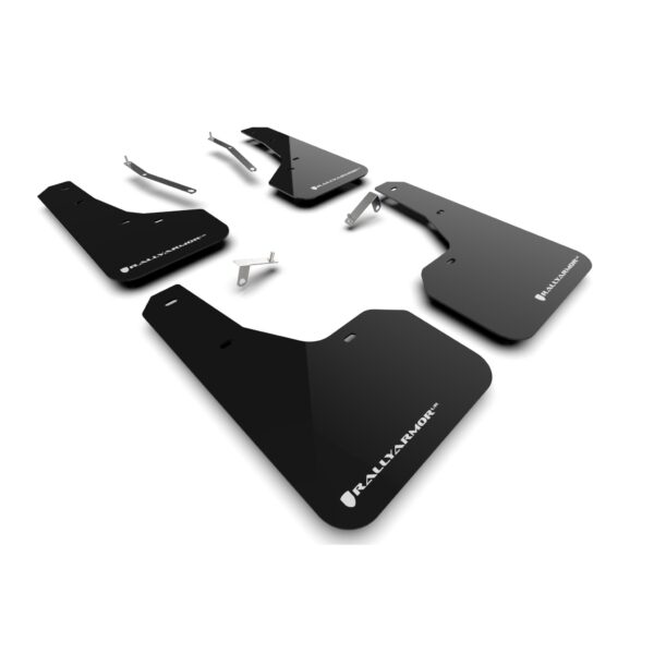 Rally Armor MF82-UR-BLK/WH -  2022-24 Subaru Forester & Wilderness  - Black Mud Flap/White Logo