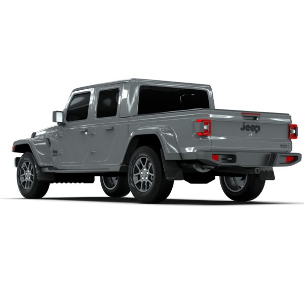 Rally Armor MF104-BLK-AGN - 2019-25 Jeep JT Gladiator Mojave, Rubicon - Black Mud Flap/Army Green Logo