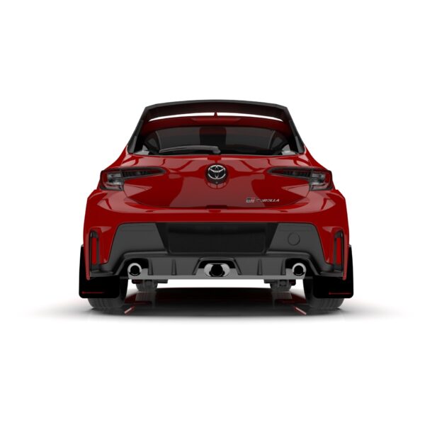 Rally Armor MF89-UR-RD-BLK - 2023-25 Toyota GR Corolla - Red Mud Flap/Black Logo