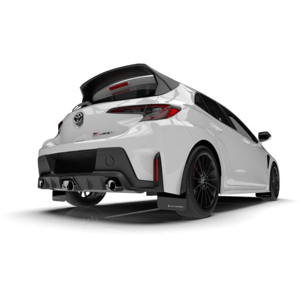 Rally Armor MF89-UR-BLK-DGRY - 2023-25 Toyota GR Corolla - Black Mud Flap/Dark Grey Logo