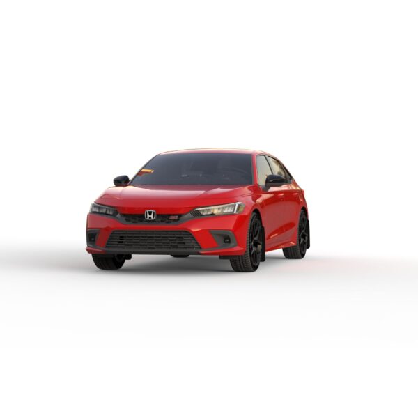 Rally Armor MF90-UR-RD/WH - 2022-25 Honda Civic, Civic Si, Sport - Red Mud Flap/White Logo