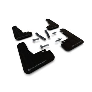 Rally Armor MF91-UR-BLK-DGRY - 2022-25 KIA EV6  - Black Mud Flap/Dark Grey Logo