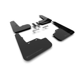 Rally Armor MF92-UR-BLK/MBK - 2022-25 Subaru WRX - Black Mud Flap/Metallic Black Logo