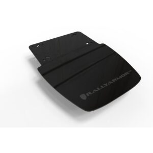 Rally Armor MF95-UR-BLK/GRY - 2019-25 Can-Am Ryker - Black Mud Flap/Grey Logo