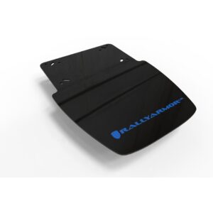 Rally Armor MF95-UR-BLK/NB - 2019-25 Can-Am Ryker - Black Mud Flap/Blue Logo