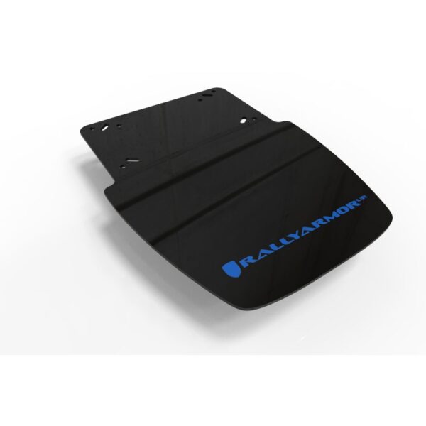 Rally Armor MF95-UR-BLK/NB - 2019-25 Can-Am Ryker - Black Mud Flap/Blue Logo