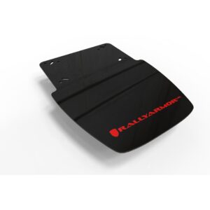 Rally Armor MF95-UR-BLK/RD - 2019-25 Can-Am Ryker - Black Mud Flap/Red Logo