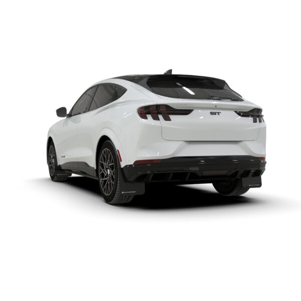 Rally Armor MF96-UR-BLK-RD - 2021-25 Ford Mustang Mach-E - Black Mud Flap/Red Logo