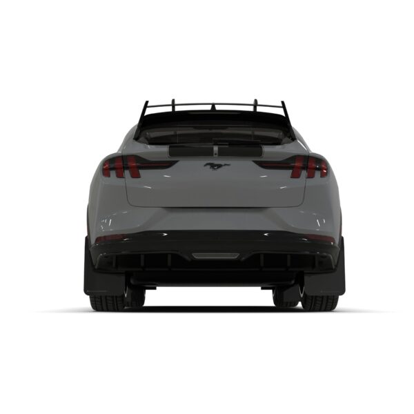 Rally Armor MF96-URXT-BLK-MBK - 2021-25 Ford Mustang Mach-E - Black Mud Flap/Metallic Black Logo