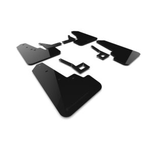 Rally Armor MF98-UR-BLK-MBK - 2019-25 Dodge Ram 1500 Rebel - Black Mud Flap/Metallic Black Logo