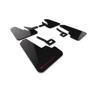 Rally Armor MF98-UR-BLK-RD - 2019-25 Dodge Ram 1500 Rebel - Black Mud Flap/Red Logo