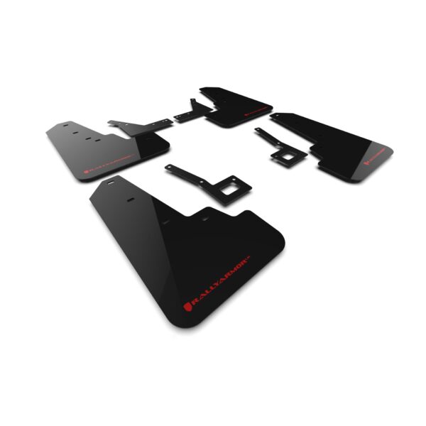 Rally Armor MF98-UR-BLK-RD - 2019-25 Dodge Ram 1500 Rebel - Black Mud Flap/Red Logo