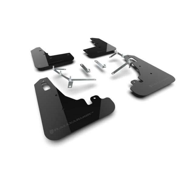 Rally Armor MF99-UR-BLK-DGRY - 2022-25 Subaru BRZ, Toyota GR86  - Black Mud Flap/Dark Grey Logo