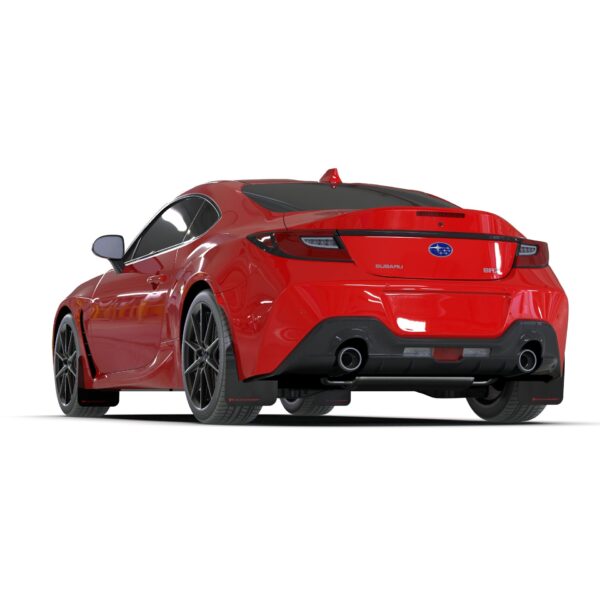 Rally Armor MF99-UR-BLK-DGRY - 2022-25 Subaru BRZ, Toyota GR86  - Black Mud Flap/Dark Grey Logo