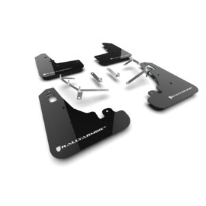 Rally Armor MF99-UR-BLK-WH - 2022-25 Subaru BRZ, Toyota GR86  - Black Mud Flap/White Logo
