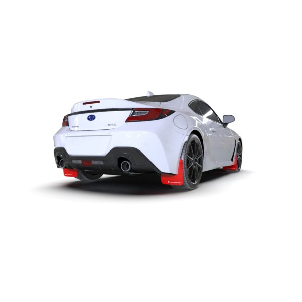 Rally Armor MF99-UR-RD-BLK - 2022-25 Subaru BRZ, Toyota GR86  - Red Mud Flap/Black Logo