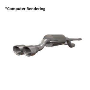 Ford Fiesta ST Cat-Back Exhaust, 2014-2019 Burnt Tips