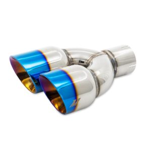 Mishimoto Dual Offset Exhaust Tips, 2.5" Inlet, 3" Outlet