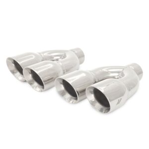 Mishimoto Dual-Y Exhaust Tips, 2.5" Inlet, 3.5" Outlet