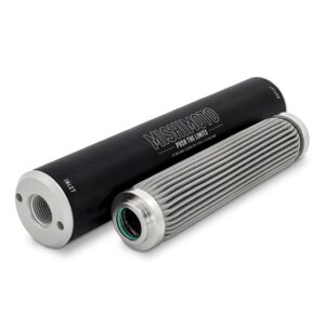 Mishimoto High-Flow-10AN Fuel Filter, 10-Micron Stainless-Steel Insert