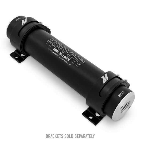 Mishimoto High-Flow-10AN Fuel Filter, 10-Micron Stainless-Steel Insert